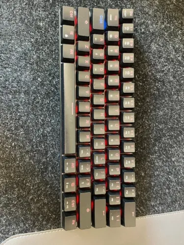 teclado mecânico 60% motospeed ck62