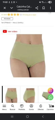 Calça Clássica Demillus Bali Tamanho ME Verde Oliva