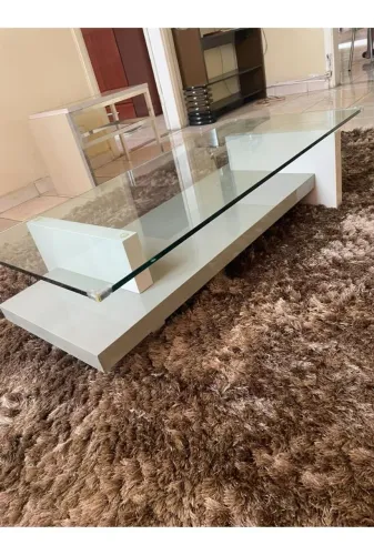 Conjunto de 2 mesascentral e lateral laqueada