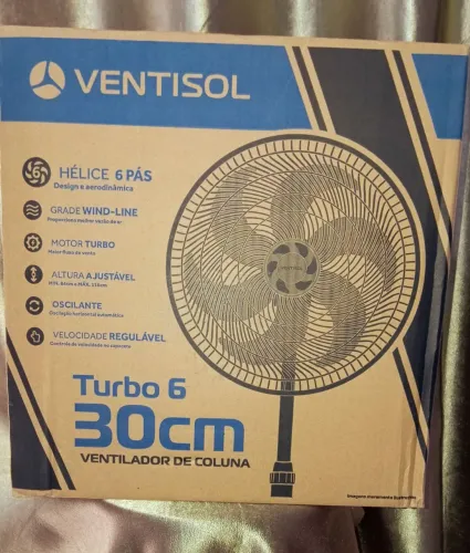 Ventilador de Coluna Ventisol Turbo 6 - 30 cm