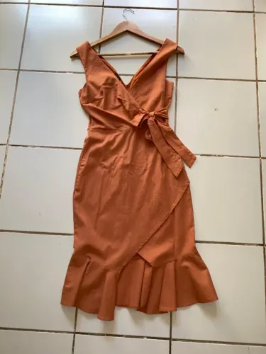 Vestido linho/viscolinho