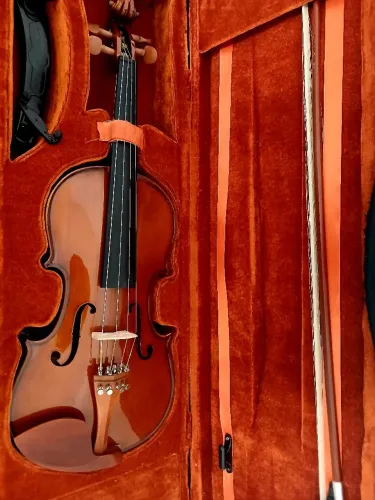 Vemde-se violino eagle ve 441 tamanho 4/4 com 1 arco 1 breu e uma espaleira