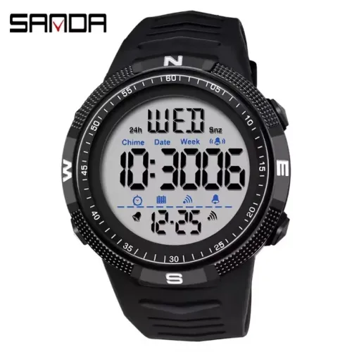 Relógio Sanda 6014 Original militar Masculino Esportivo À Prova D'água