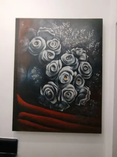 Quadro Buquê de Rosas. 