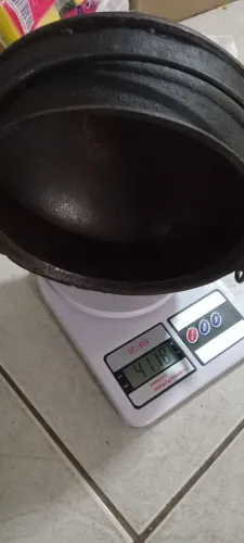 Panela caldeirão em ferro fundido para fogão a lenha 