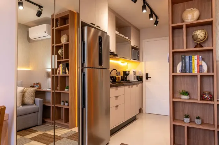 Studio com mobiliados 1 Quarto para alugar, 34m² - Centro no Centro R$ 3.650,00 - Curiti