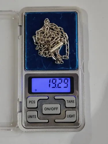 Cordão Estilo Cartier Prata 925 | 60 cm | 19,29 g | Fecho Canhão