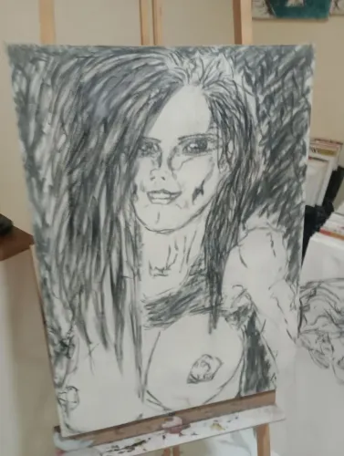 Venda de tela inédita, criação artística