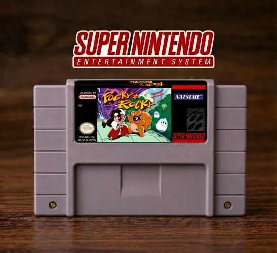 Jogo pocky e Rocky 100% em português, tradução nova. Super Nintendo snes repro