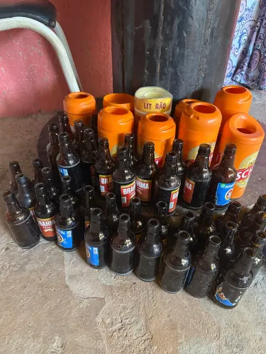 Garrafas de cerveja 
