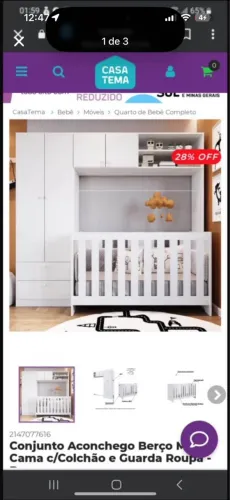Armário com cama que vira berço e sofá