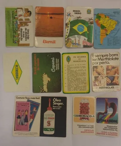 Calendario de Bolso Antigo - Varios Temas - Raros