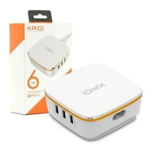 Carregador Tomada Hub Usb 6 Portas Turbo Auto ID 7A para Celular e Tablet