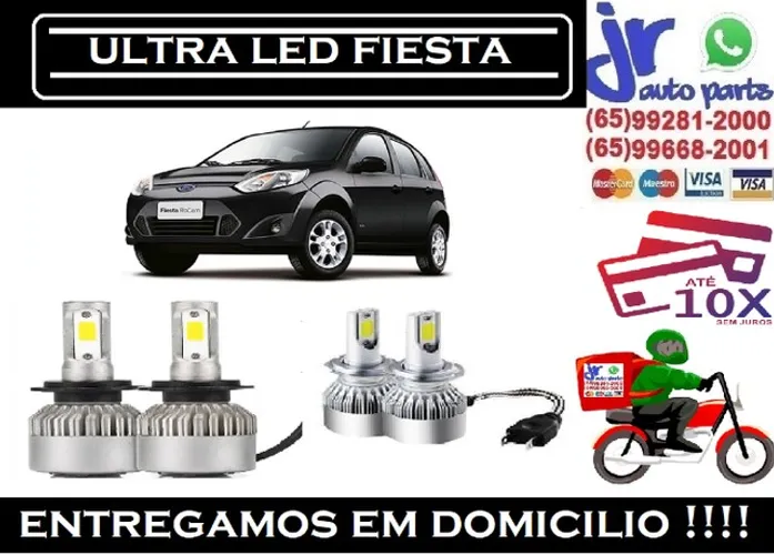 Lampada Ultra LED (Baixa)Ford Fiesta 6000K 12V 24V