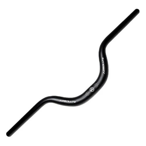 Guidão Bike MTB Absolute HB002 em Alumínio 720mm 31.8mm Curvo Altura 80mm Cor Preto 8221