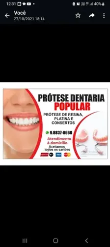 Protese dentária popular