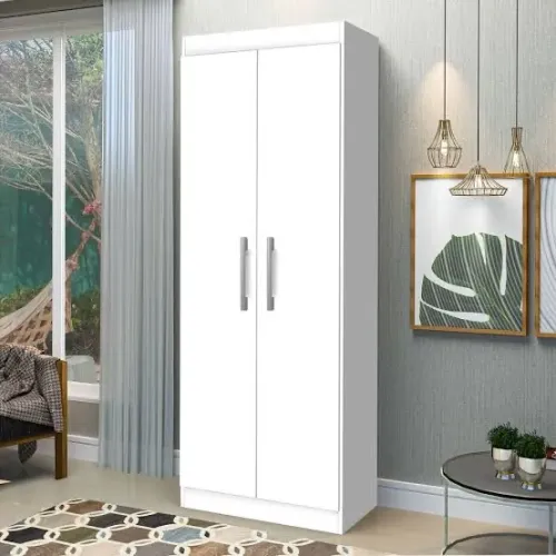Armário Multiuso 2 Portas Branco