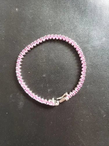 Pulseira de Prata com zirconia