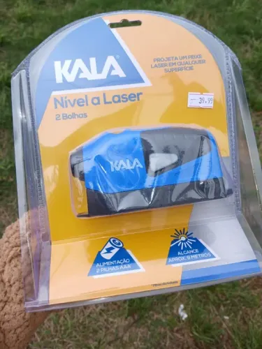 Nível a Laser 2 Bolhas 680mm Kala novo mega barato