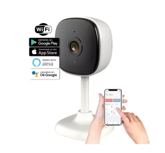 Camera Inteligênte Interna Smart Wifi Full Hd com Alexa