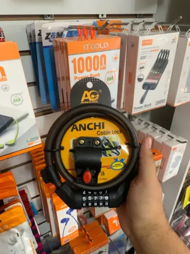 Tranca para bicicleta com senha