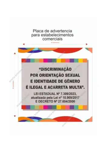 Adesivo - Placa de Advertência