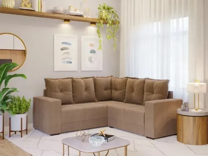 Sofá de Canto patrícia (Verifique as opções de cor)