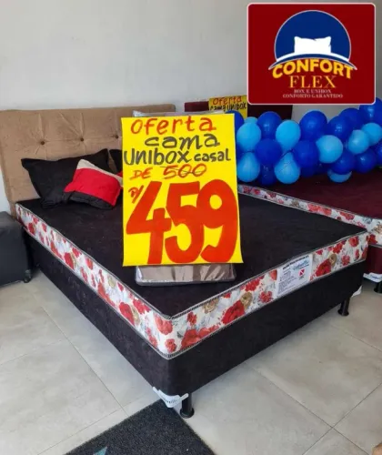 Cama Box, Oferta Relâmpago. Frete grátis, garantia e nota fiscal