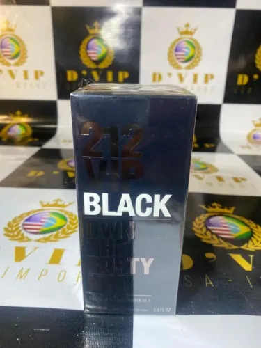 212 Vip Black edp 100ml (Lacrado/Selado - ADIPEC + Amostra)