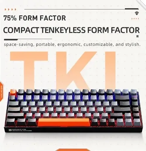 Teclado mecânico 75% TKL Switch Red 