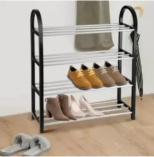 Sapateira 4 Andares 8 Pares Prateleira Organiazação Calçados Sapatos Tênis Multiuso z897