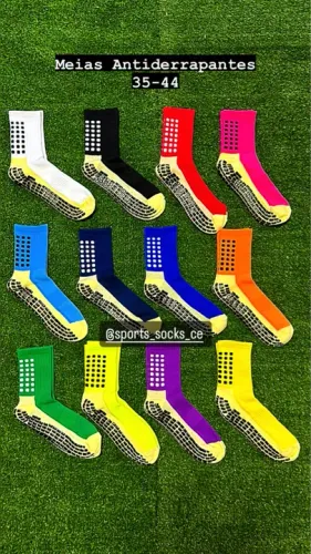 Meias Antiderrapantes 35-44 - Diversas Cores