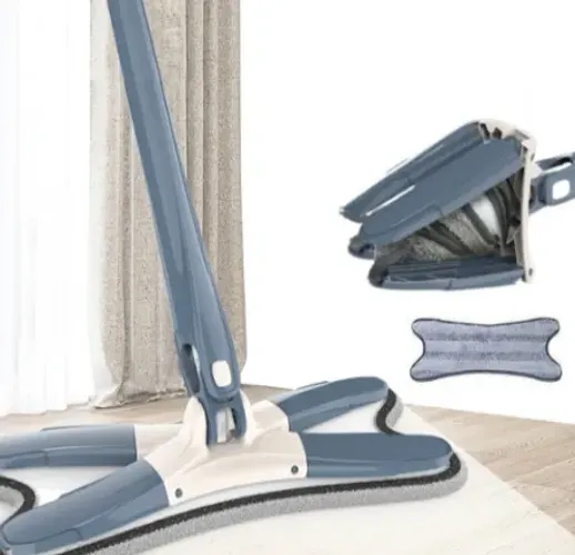 ** Esfregão Rodo Mop Giratório 360° com Refil Extra Flexível Seca Limpa Vidro Chão z651