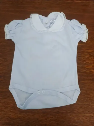Body Para Bebê Manga Curta Bordado