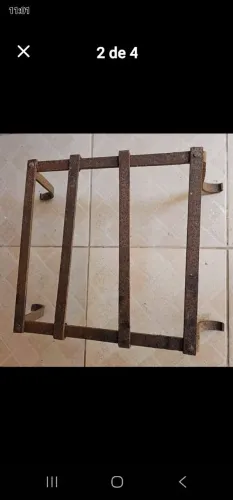 Grelha de ferro  para fogo de chão. Indicado para churrasco de costela "24horas" 