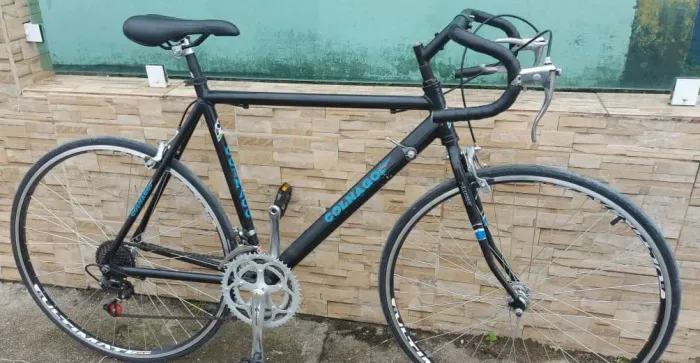 Bicicleta de estrada ("speed") vintage importada quadro em alumínio componentes importados