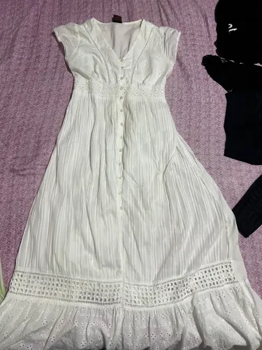 Vestido branco longo