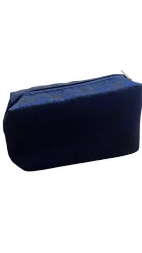 Necessaire Luxo BVLGARI azul tecido nova