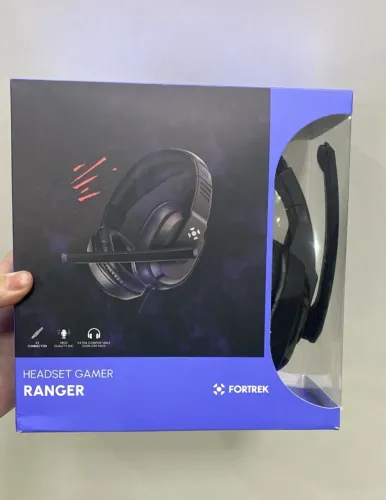 Fone Headset Gamer Fortrek Ranger P3 + Adaptador P2, Driver 40mm Loja Coimbra Computadores
