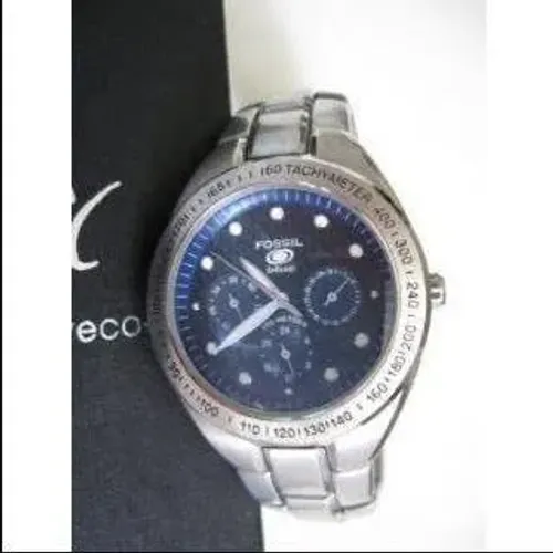 Relógio Fossil Masculino Fundo Azul Quase sem uso Perfeito Estado Único Dono