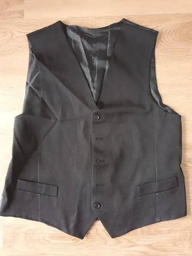 Colete social prateado Black Tie