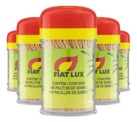 Kit com 190 paliteiros com 240un cada de palitos de bambu - Fiat lux