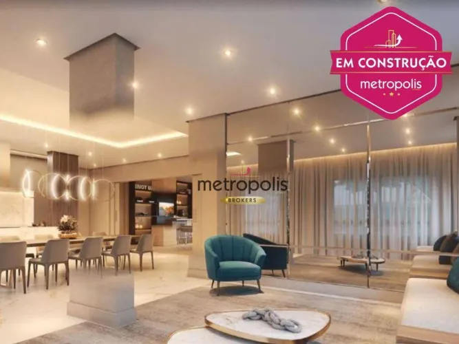 Apartamento com 3 dormitórios à venda, 104 m² por R$ 1.210.971,00 - Jardim - Santo André/S