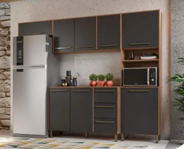 Armário de Cozinha Completo - Design Moderno