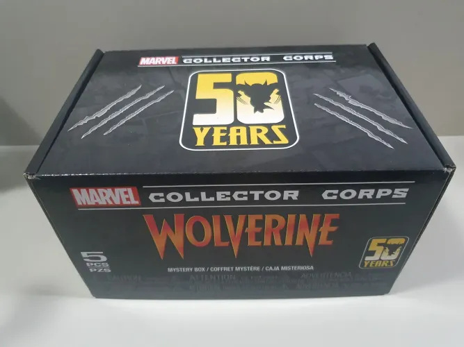 Funko pop caixa Colecionador Marvel Wolverine 50 Anos