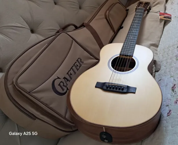 Violão Crafter mino alm walnut estado de novo 