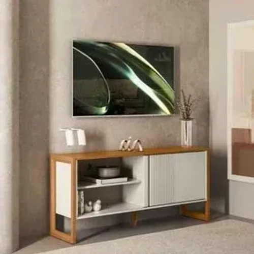 Rack Para TV de ATÉ 55" Polegadas com Prateleira e Porta de Correr (ENTREGAS EM ATÉ 24h)!!