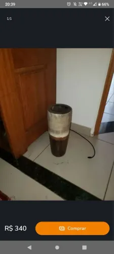 Vaso espanhol em madeira