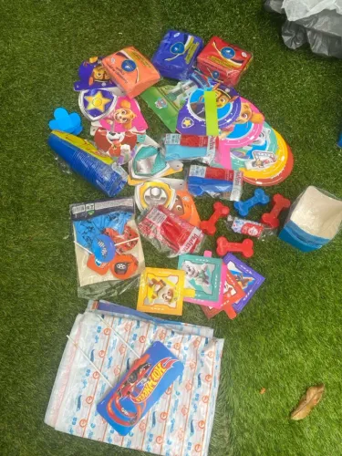 Kit aniversário patrulha canina e hotwheels