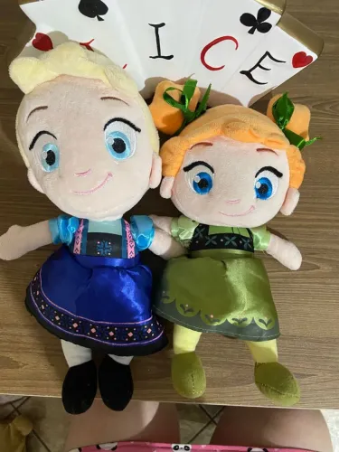 Dupla de Pelúcia Frozen Anna e Elza - Disney Original